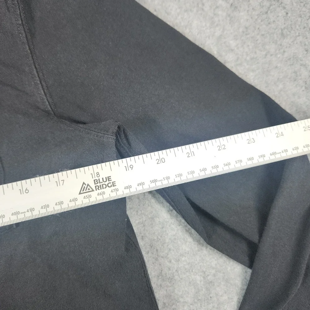 J. Crew Long Sleeve T-Shirt Mens Small Black Pocket Cotton Crew Neck Solid